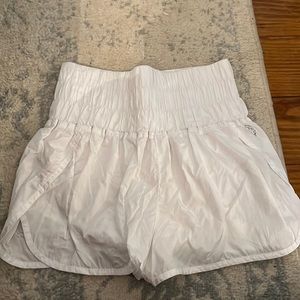 Free people “The way home” athletic shorts in WHITE
